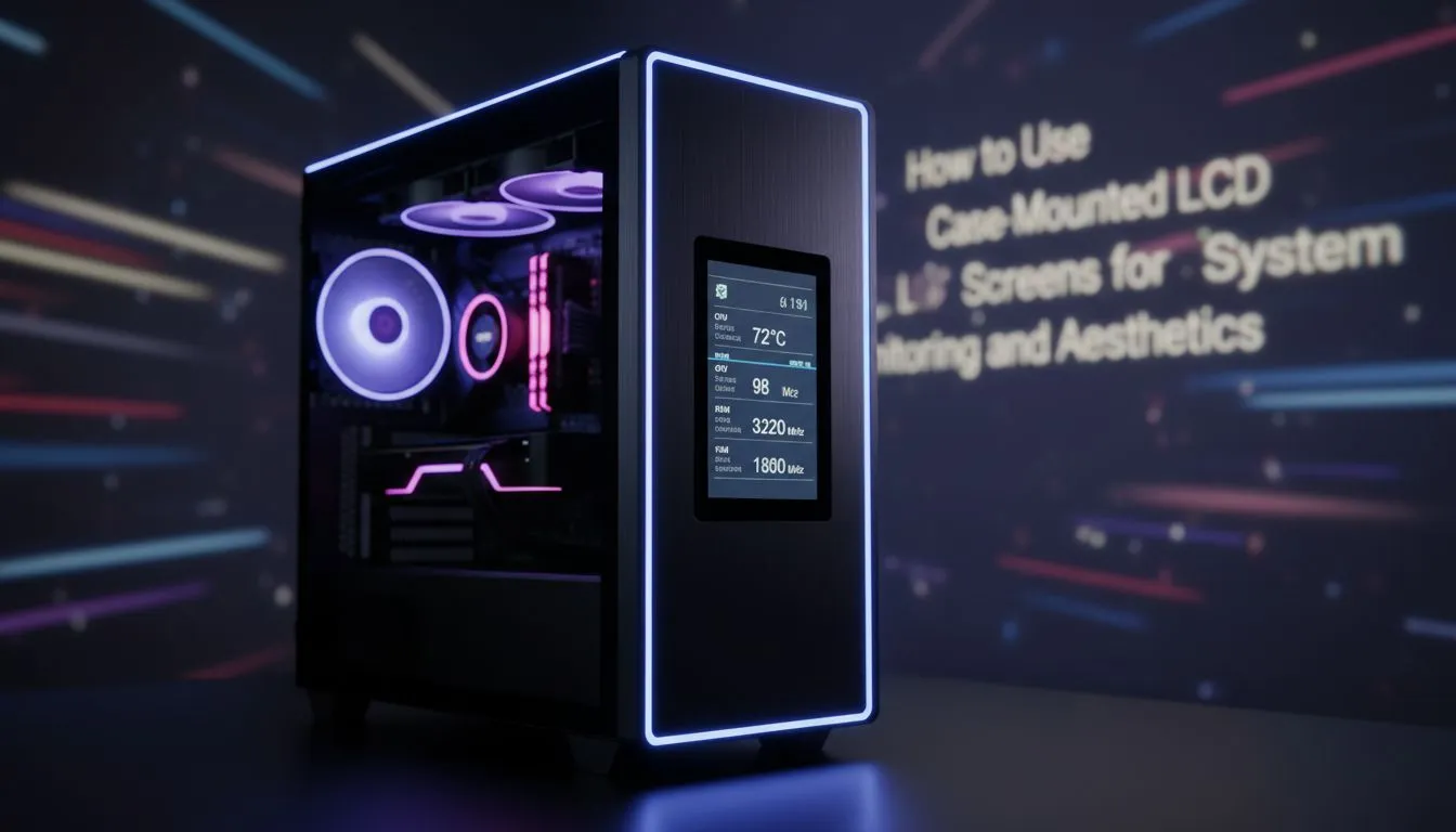 Use Case-Mounted LCD for Monitoring & Style