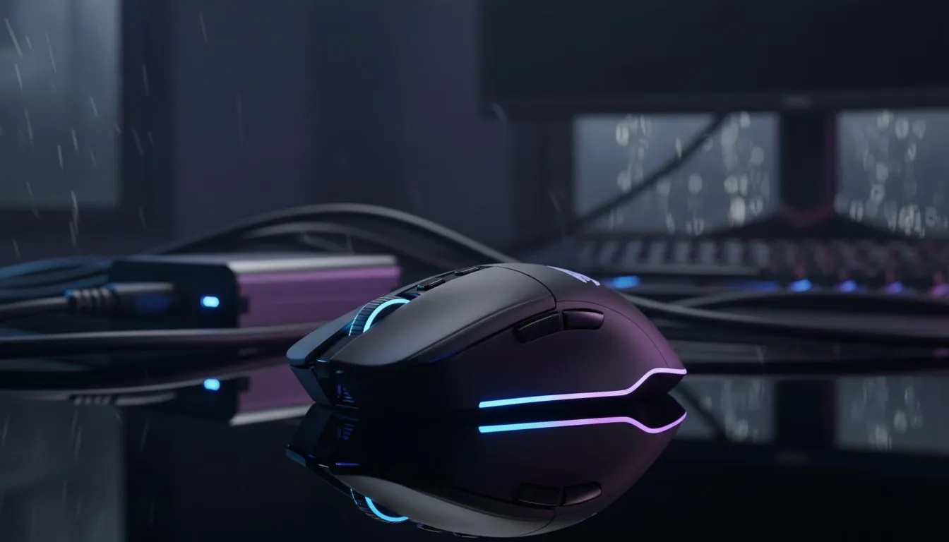 Wireless mice on backup power