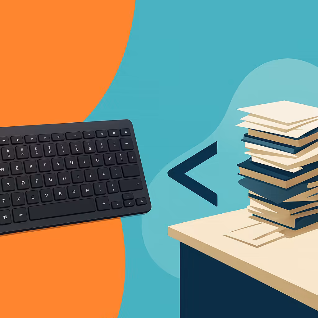 Declutter with HP 350 Compact Keyboard