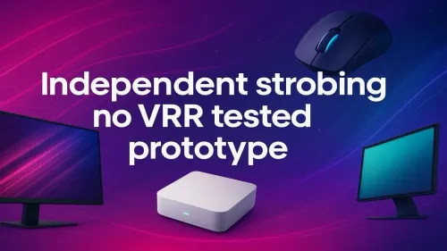 Independent Strobing Monitor: First Look at a VRR-Free Prototype