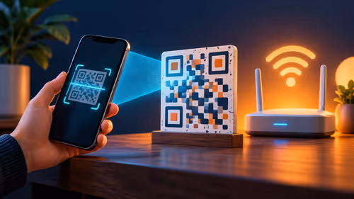 How to scan WiFi QR code on iPhone: camera steps and connection checks