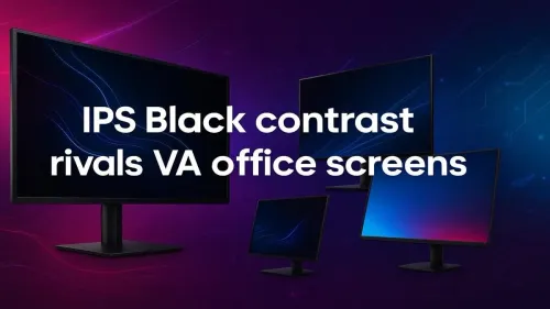 IPS vs. VA Monitors for Office: Why IPS Black Contrast Wins