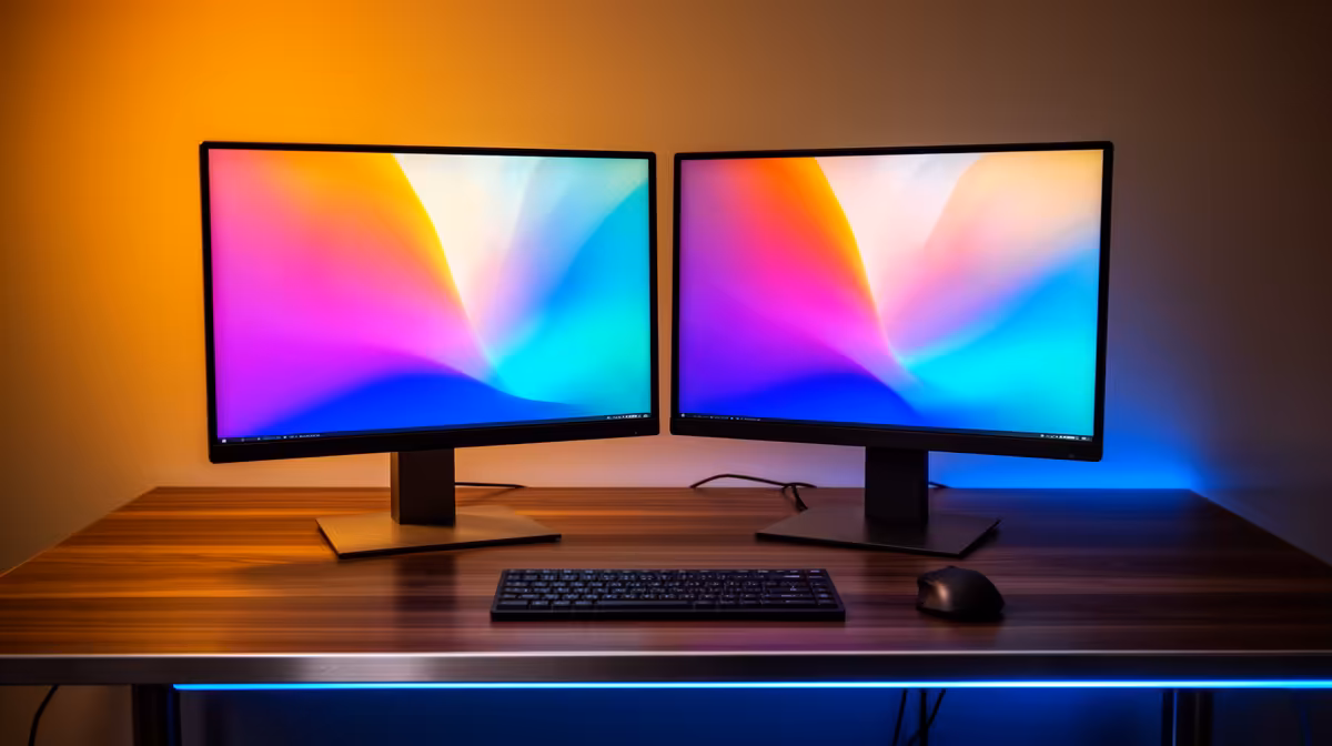 Clean Windows Install Worth It for a Tidy Two-screen Desk