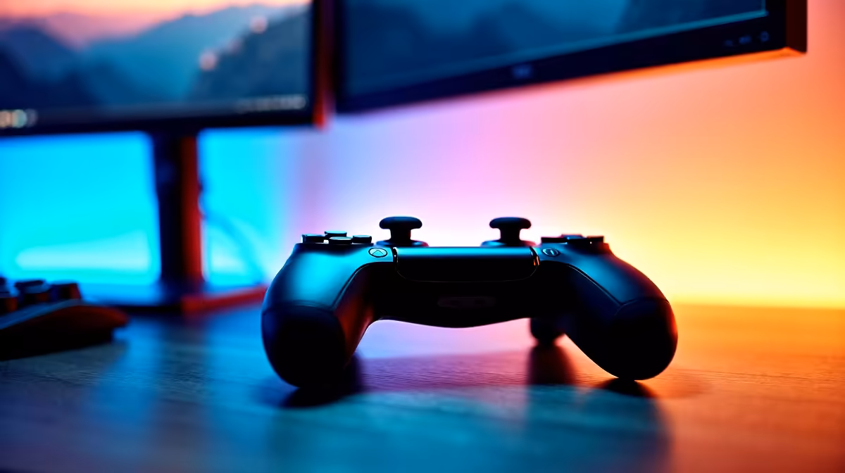 Controller for PC Worth It for a Tidy Two-screen Desk