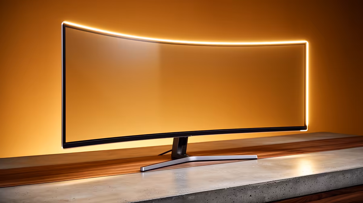 Curved Monitor the Right Choice for a Work-from-home