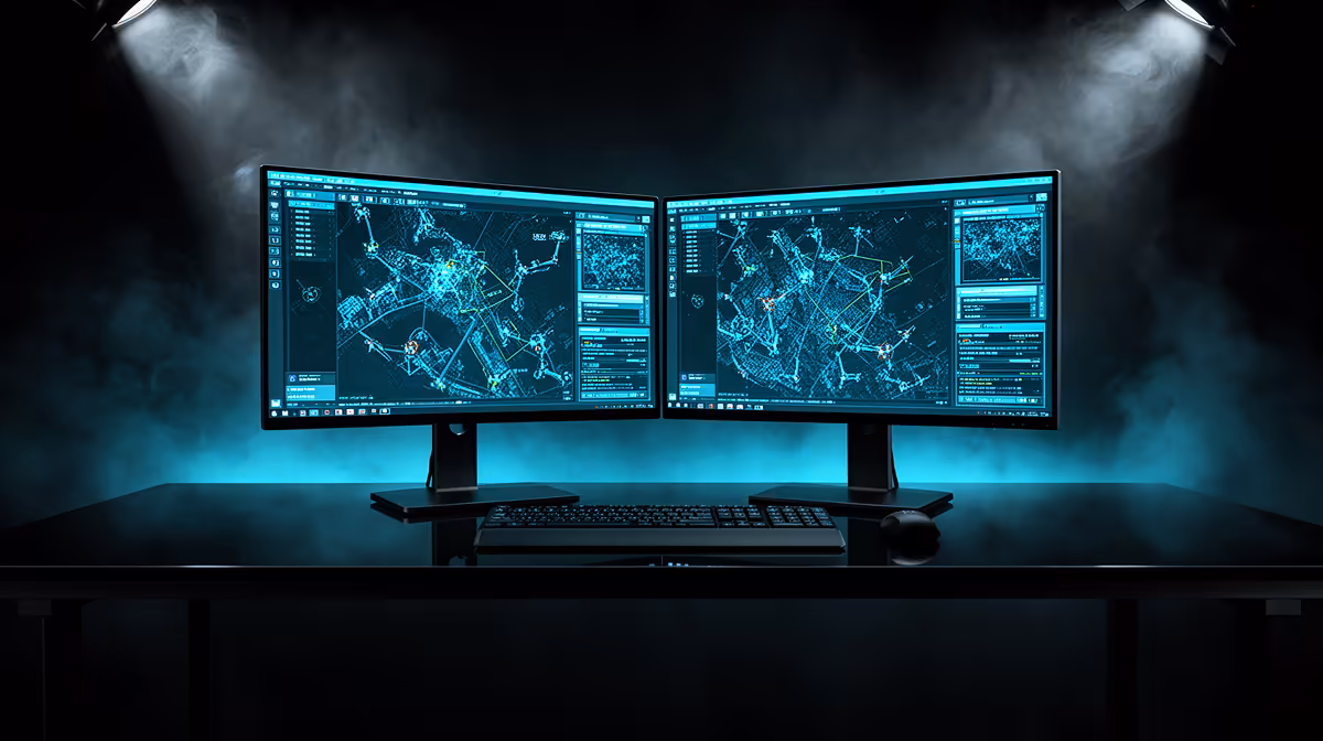 Dual-monitor Setup Enough for Drone Mapping in South