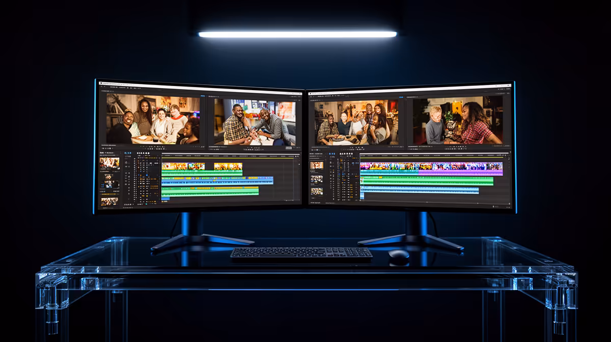 Dual-monitor Setup Enough for Video Editing in South