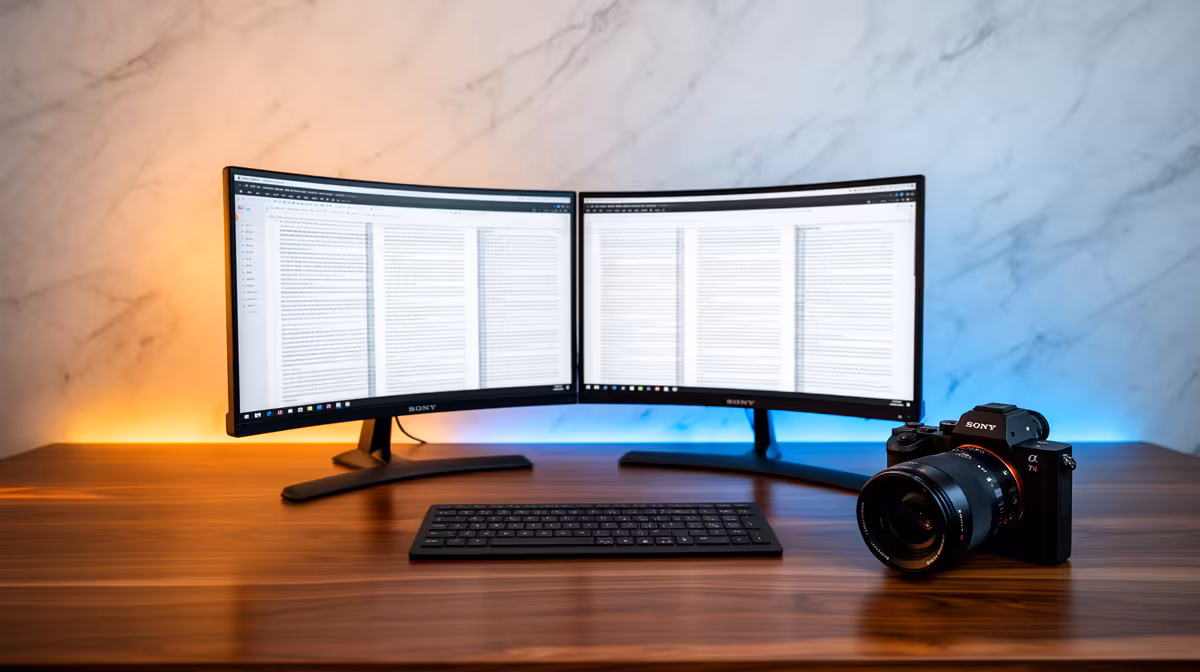 Dual-monitor Setup Enough for Writing a Thesis in South