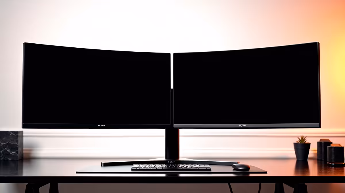 Dual-monitor Setup Worth It for a Tidy Minimalist Desk
