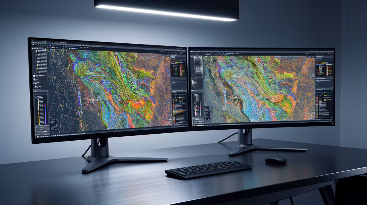 Dual-monitor Setup Worth It for QGIS and Mapping in South