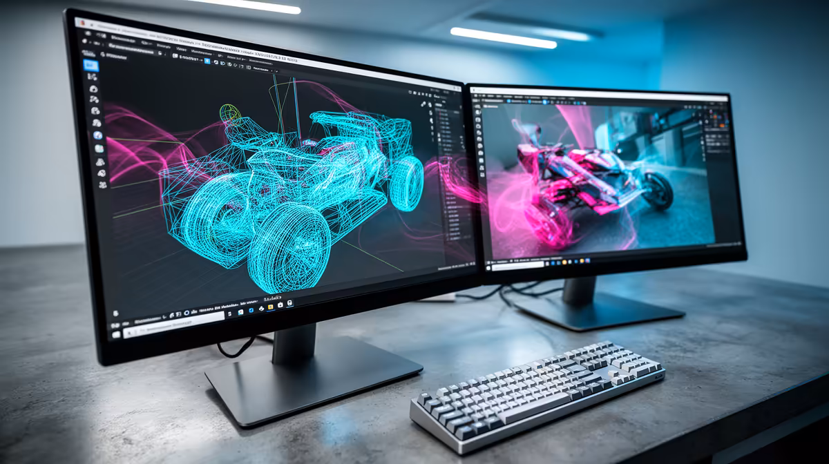 Dual-monitor Setup Worth It for Running Blender in South