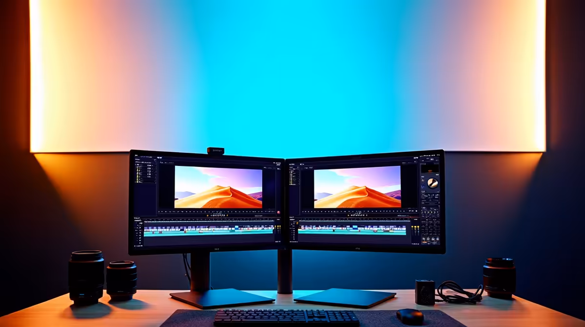 Dual-monitor Setup Worth It for Video Editing in South