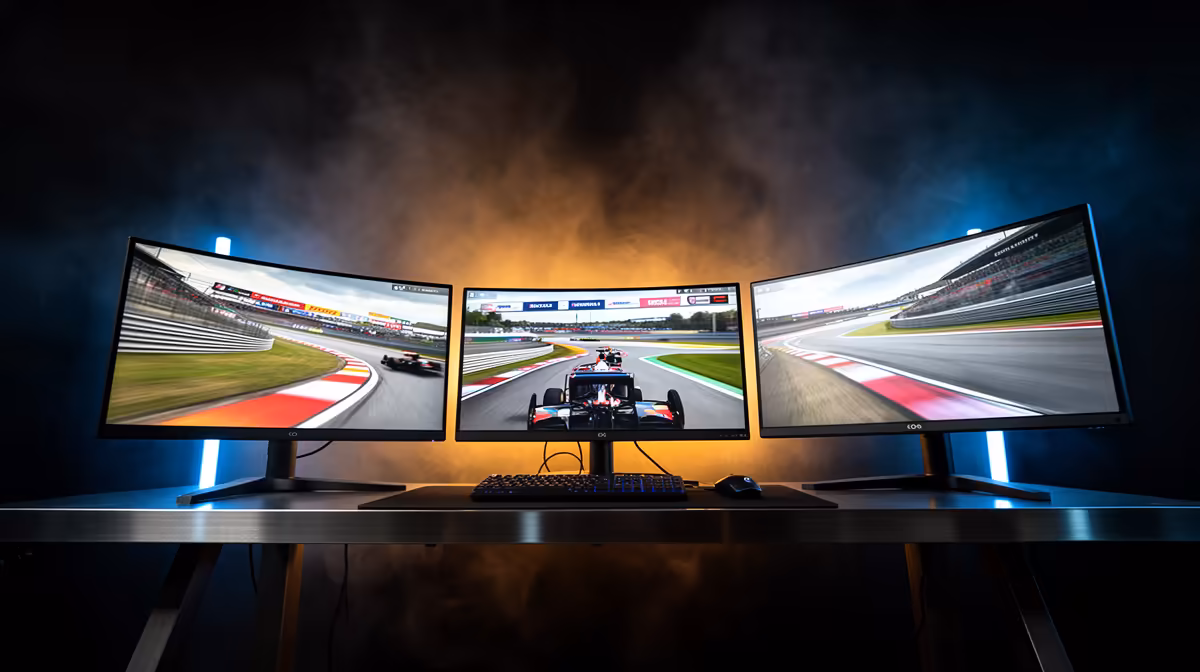 Multi-monitor Dock Enough for Racing Simulation in South