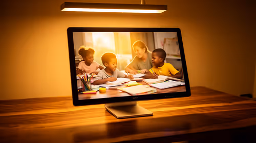 Is a touchscreen all-in-one safe and practical for kids and homework in South Africa?