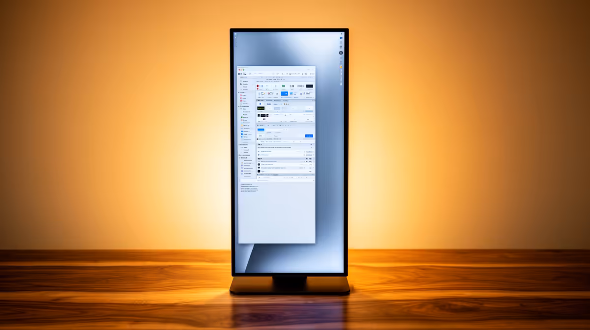 Vertical Monitor Enough for Light Office Work in South