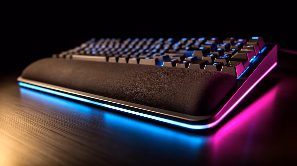 Wrist rests for mechanical keyboards