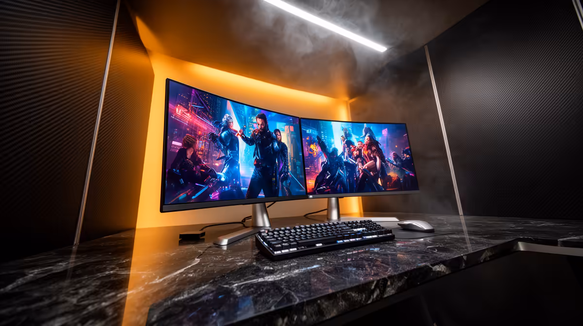 OLED Gaming Monitor Worth It for a Tidy Two-screen Desk