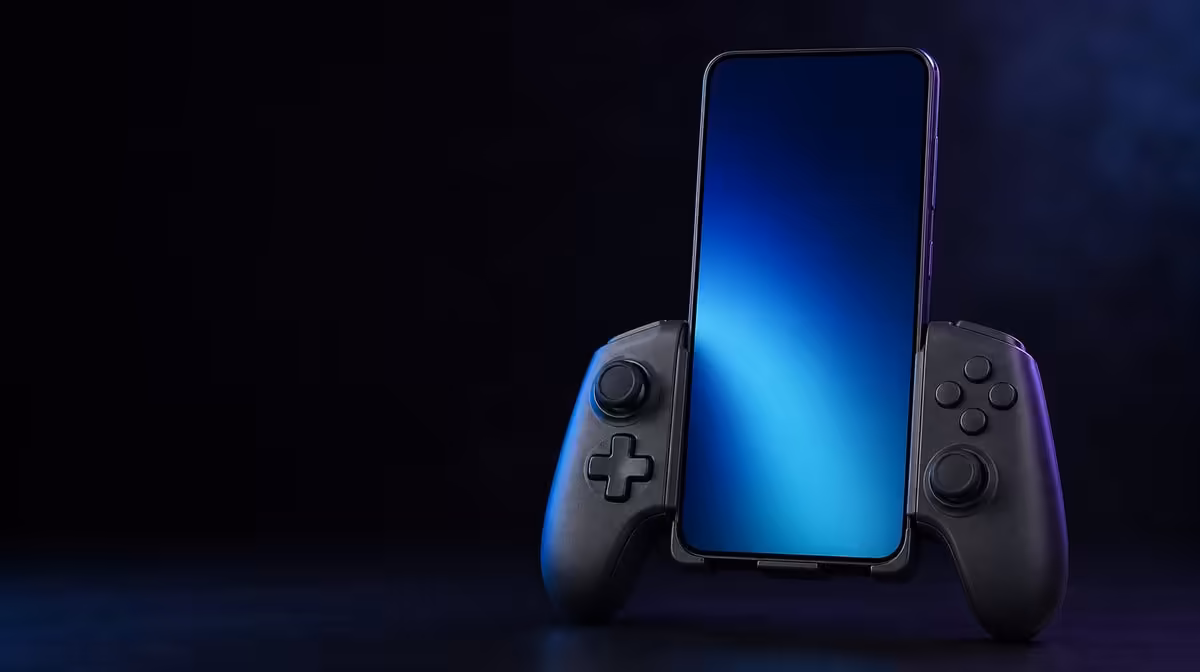 A phone-first shape for upright play