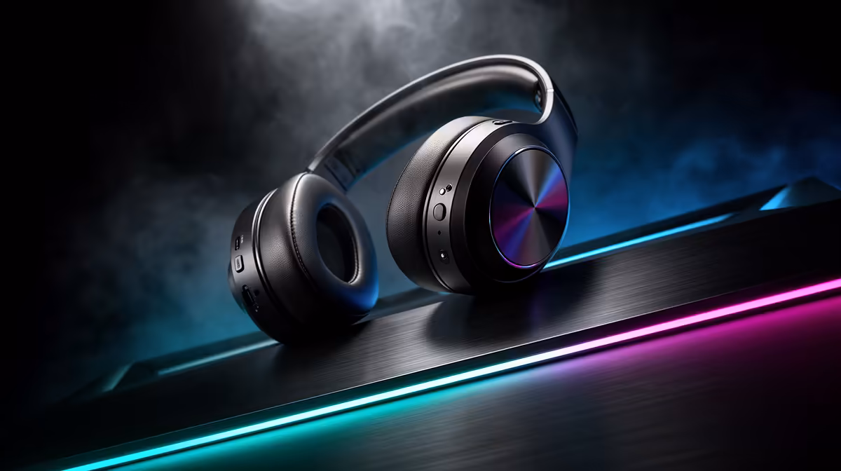 An ageing lightweight wireless headset checked