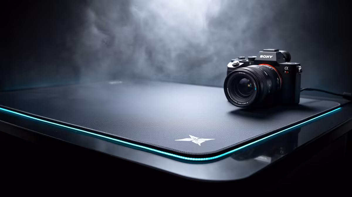 Razer Atlas Pro Glass Mousepad Good: surface and base grip