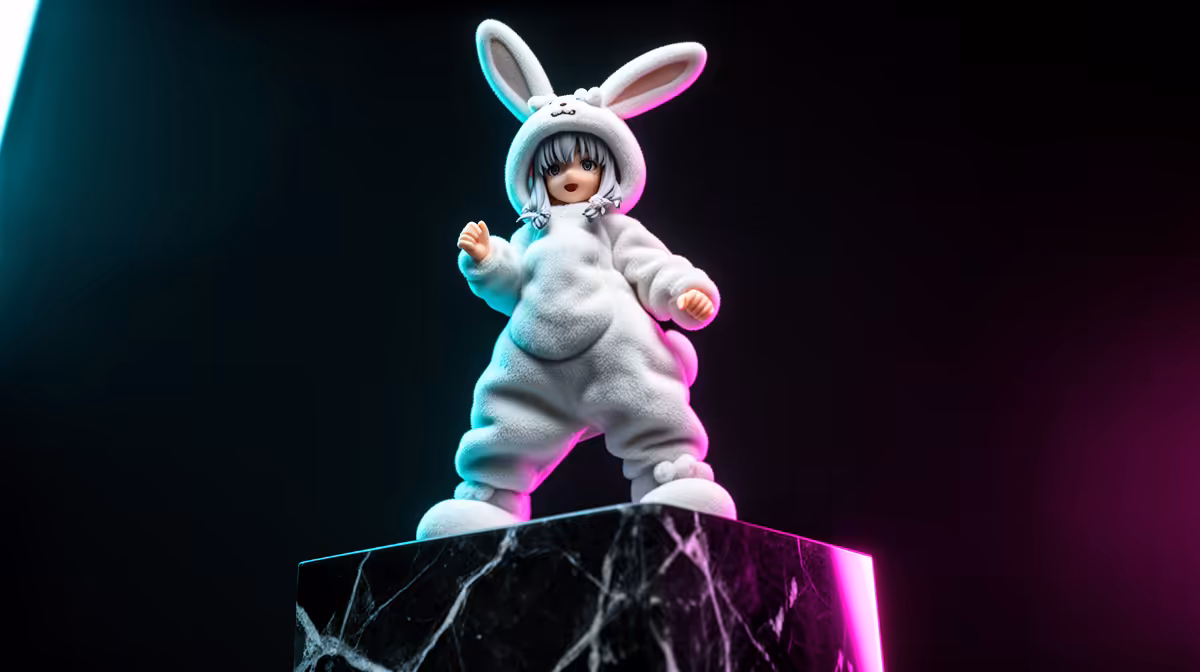 Re:ZERO Rem Sweet Bunny Figure: connector fit checks
