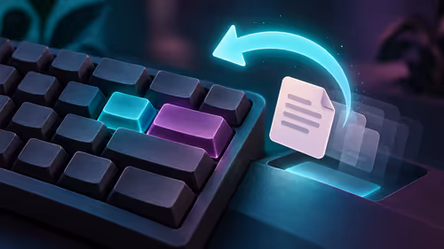 Keyboard shortcut for redo: restore an undone edit safely