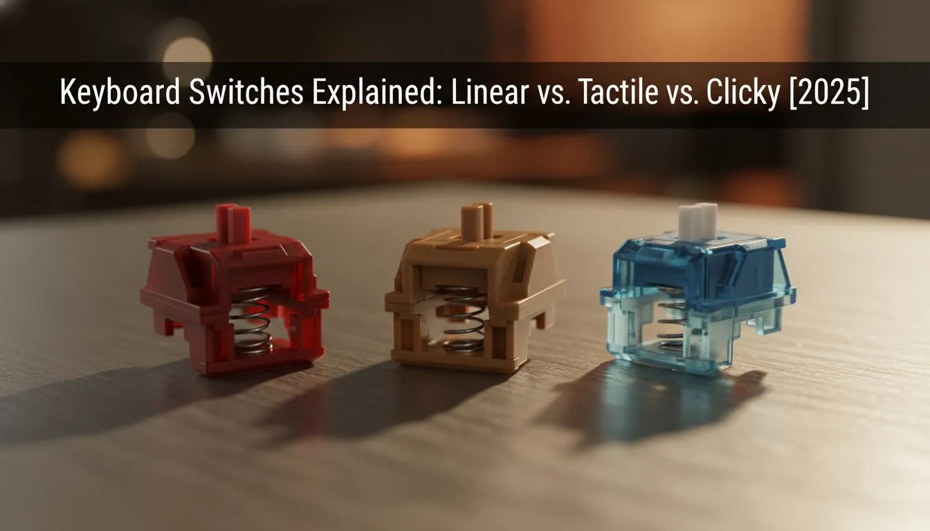 Linear, Tactile & Clicky Switches