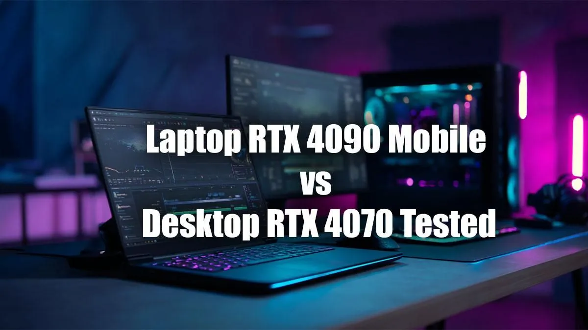 4090 Laptop vs 4070 Desktop Showdown