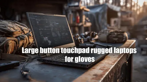 Rugged Laptops with Large Touchpads for Gloved Use
