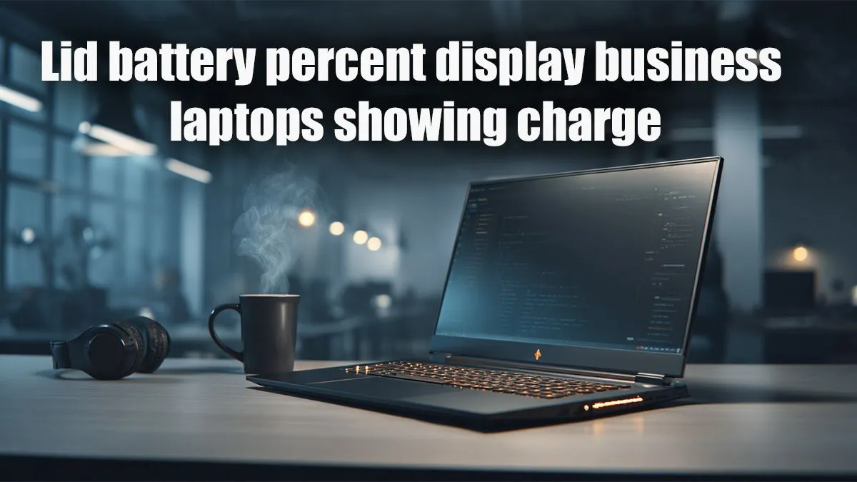 Lid Battery Display for Laptops