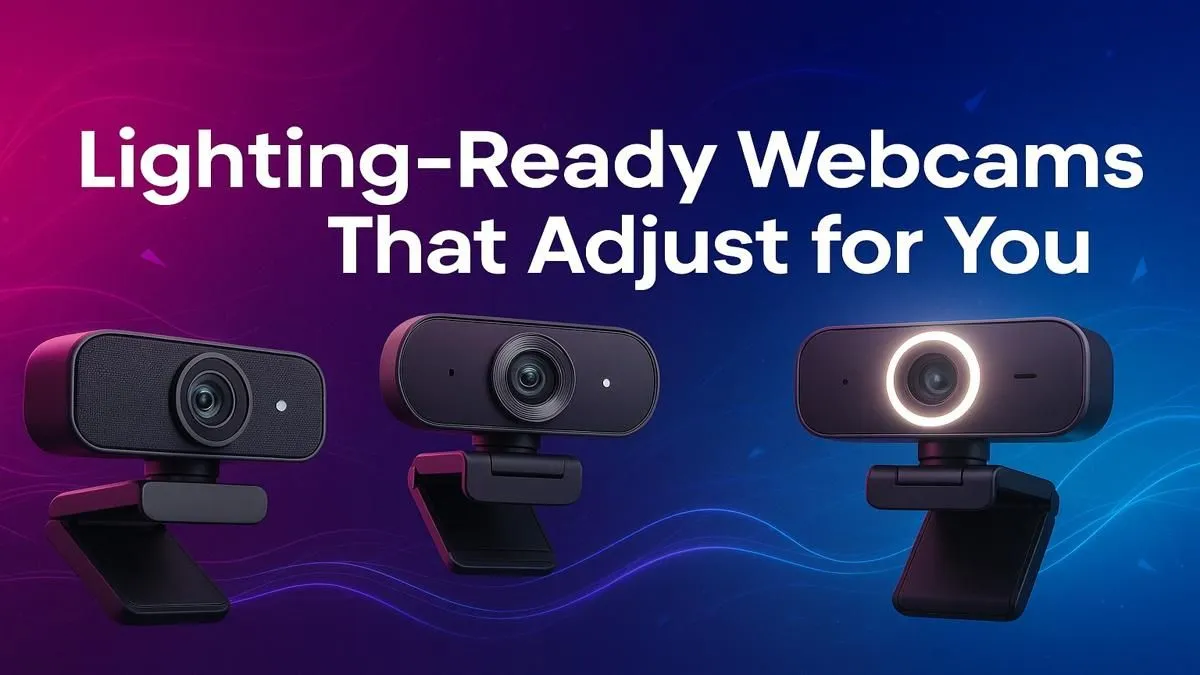Adaptive Lighting Webcams