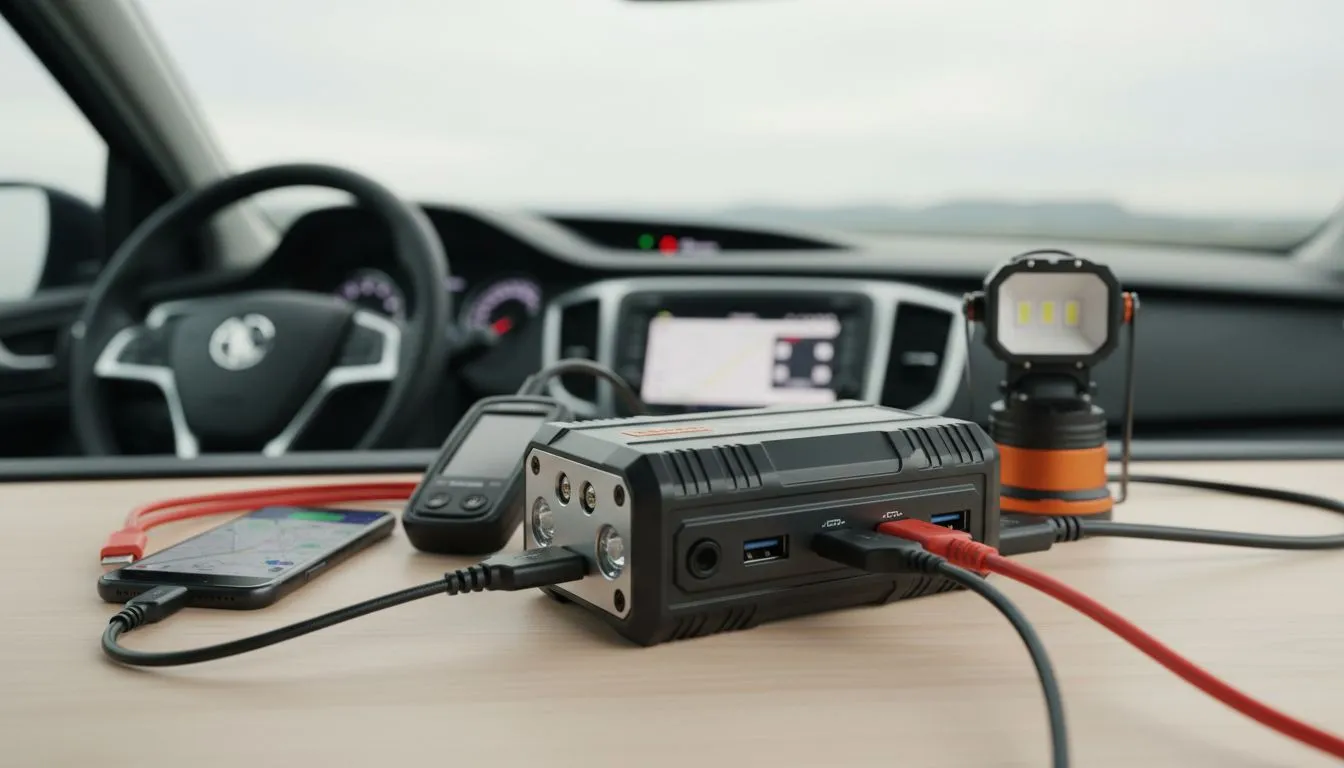 Car backup power for phones, GPS, lights