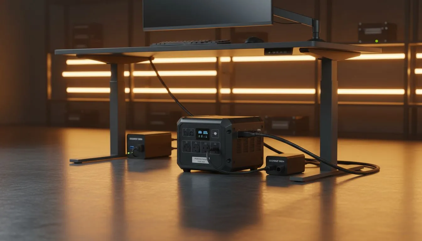 Run a sit-stand desk during loadshedding