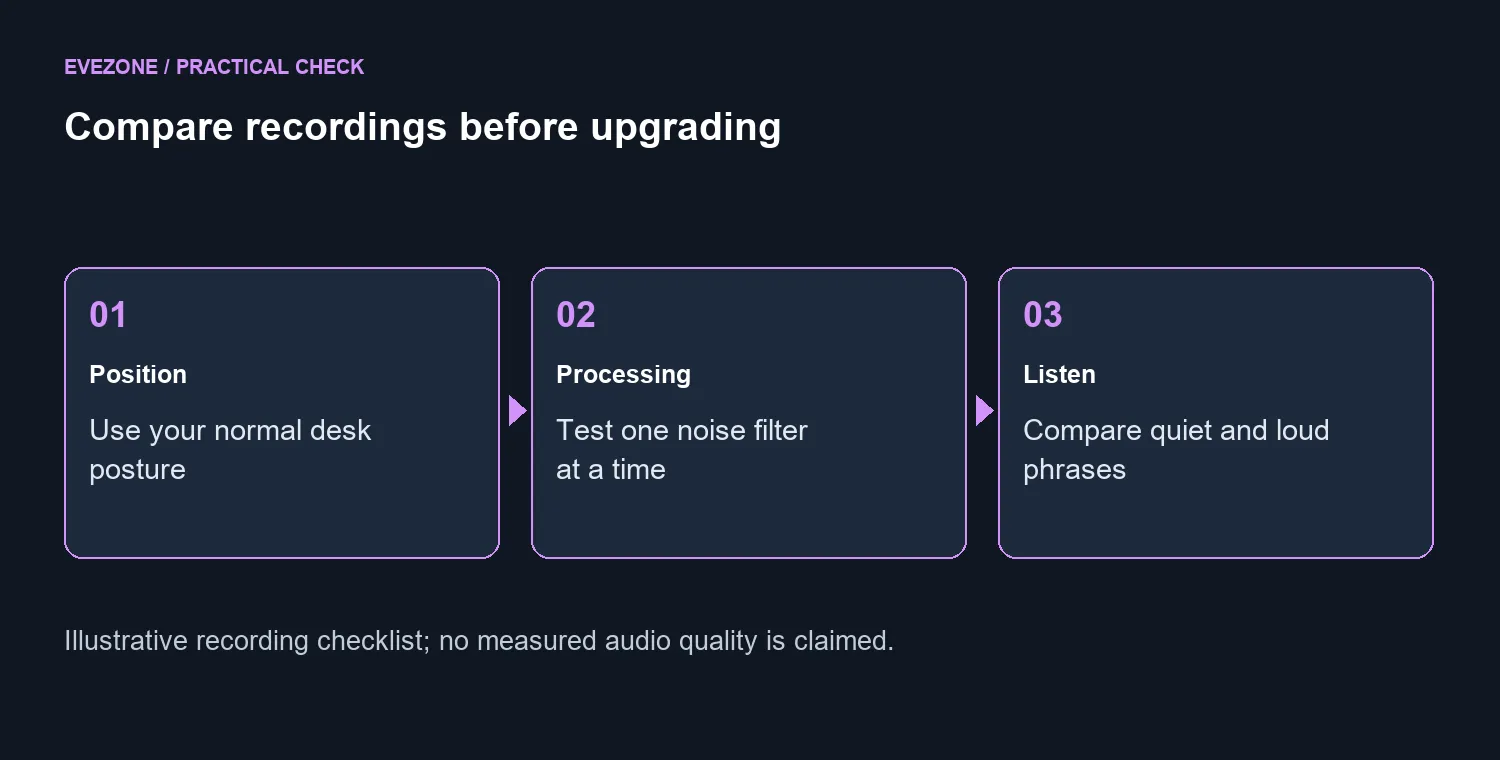Compare recordings before upgrading