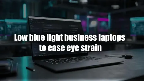 Low Blue Light Business Laptops for Eye Strain Relief