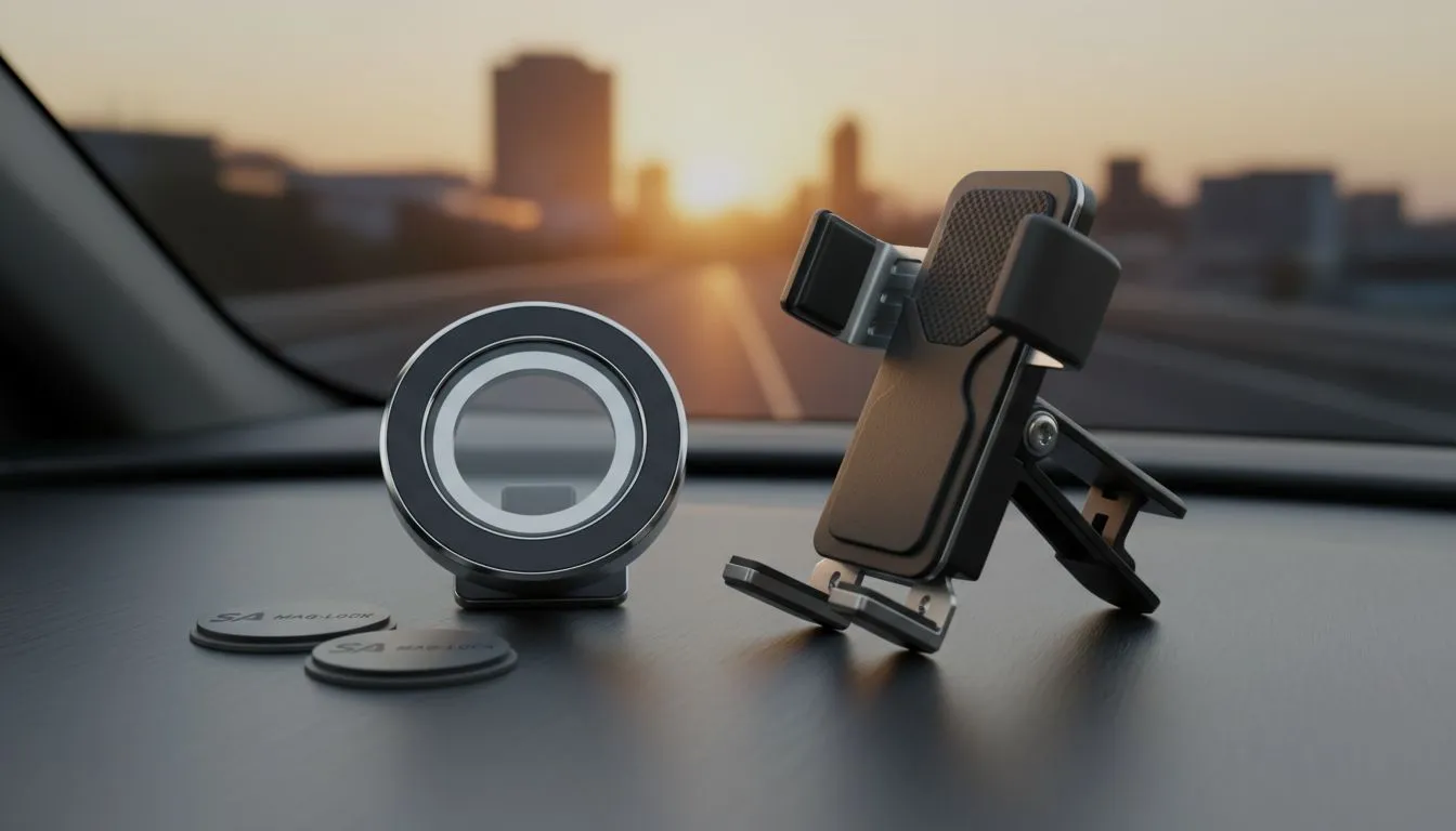 Magnetic vs phone clamp: rideshare & long drives