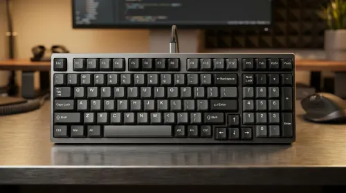 96-Key Mechanical Keyboard Layout with Numpad for Desk Efficiency