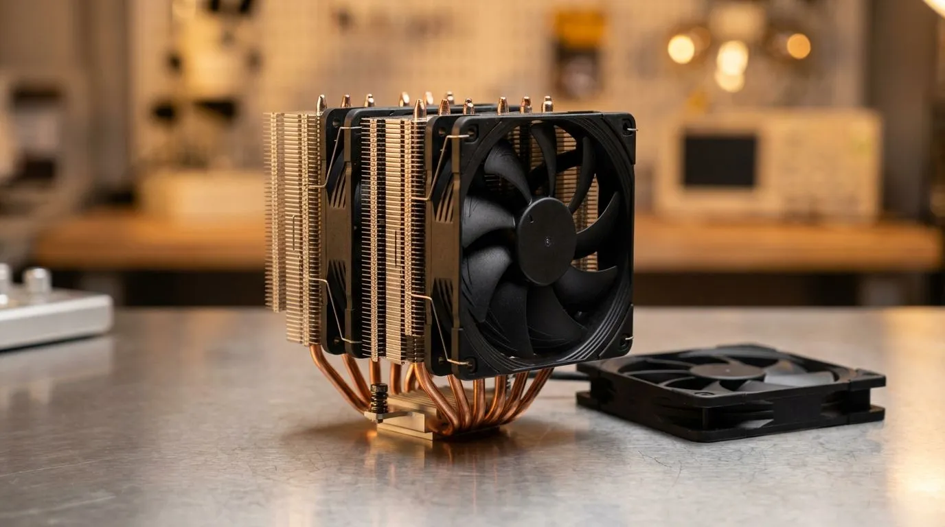 Fan Placement for Dual Tower Coolers