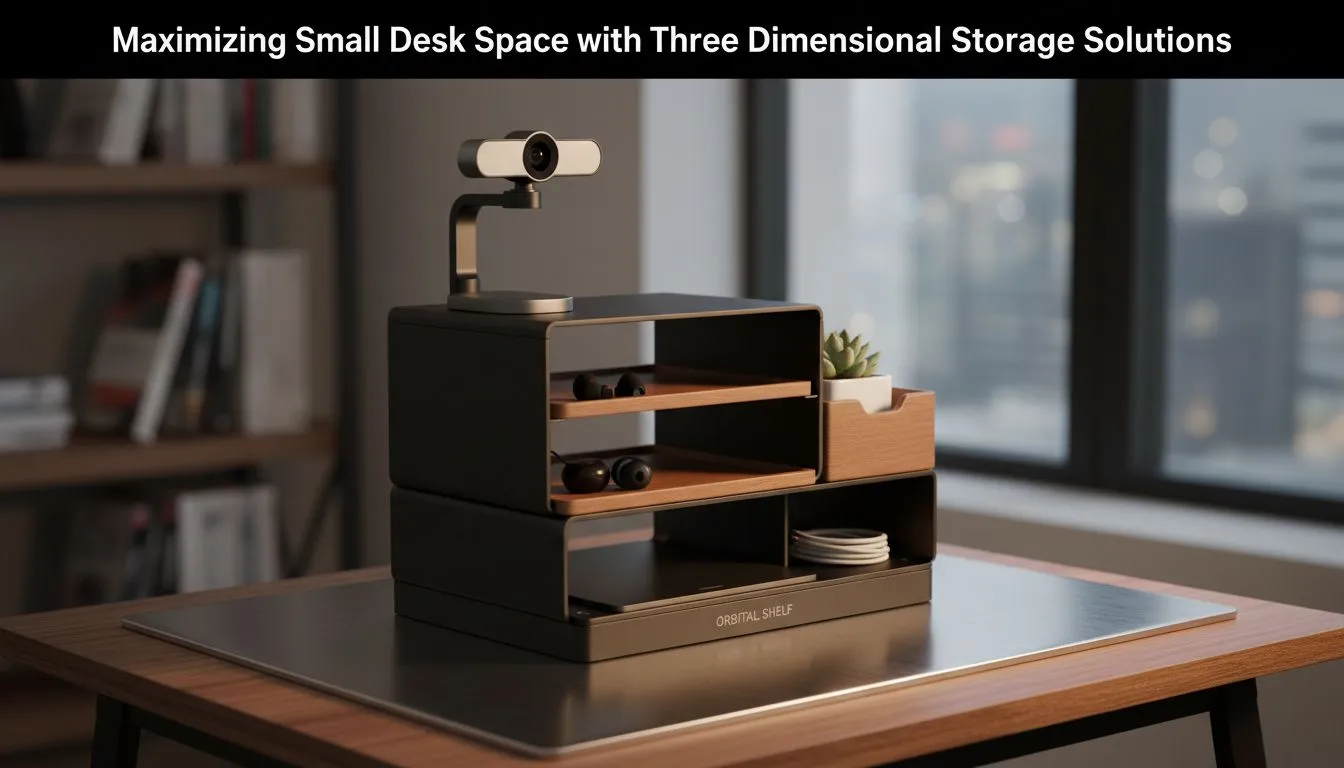 3D Storage for Compact Desks