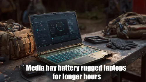 Rugged Laptops with Long Battery Life for Media Bay