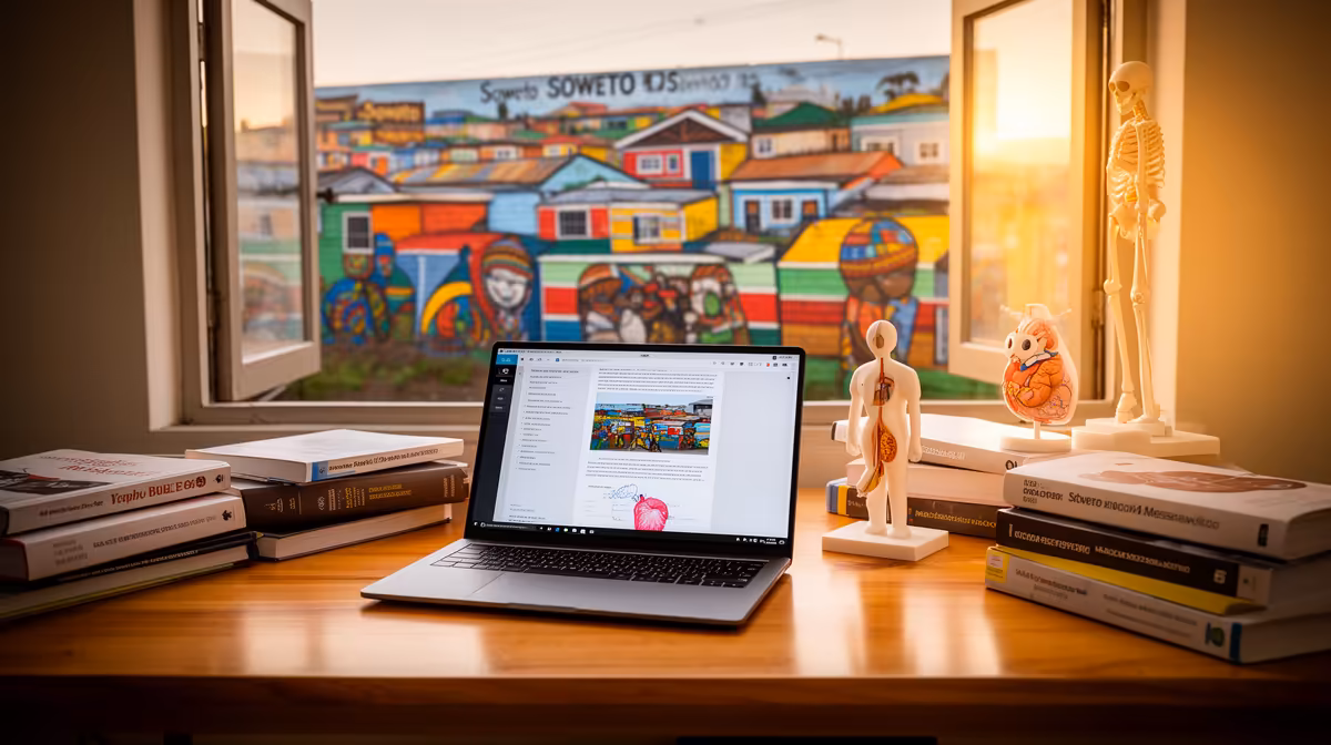 Medicine laptop + Soweto digs setup for Wits buying signals