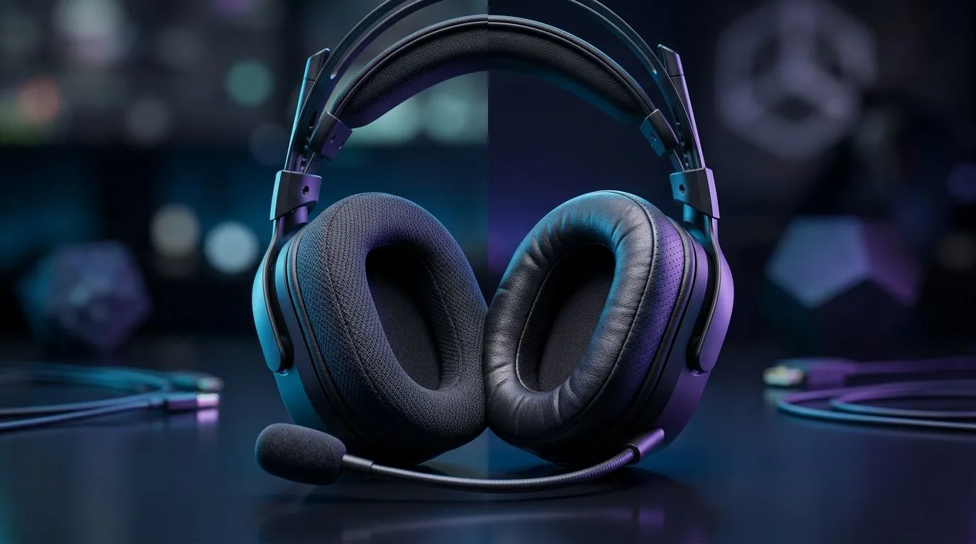 Find the best gaming earpad material for long sessions