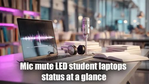 Mic Mute LED on Student Laptops | Evetech