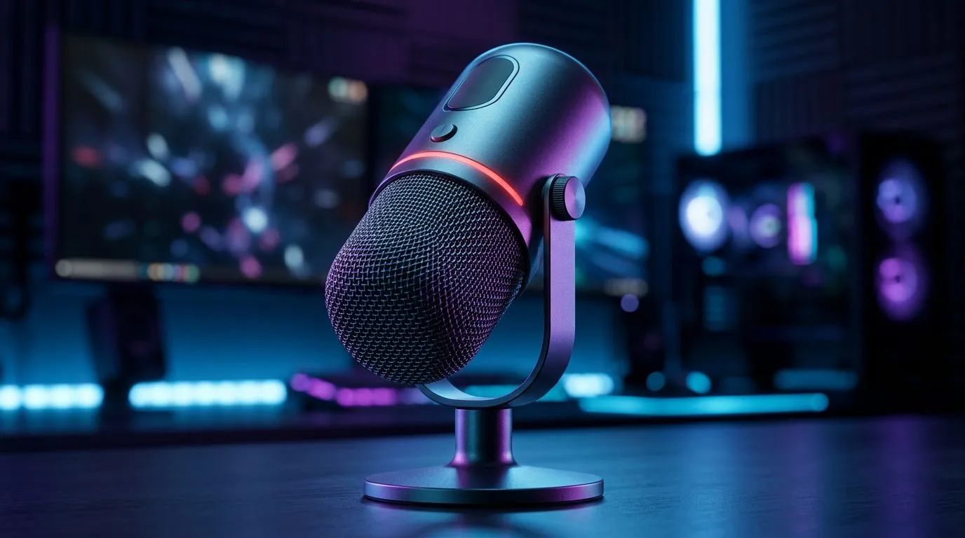 LEDs and tap-to-mute prevent broadcast mistakes
