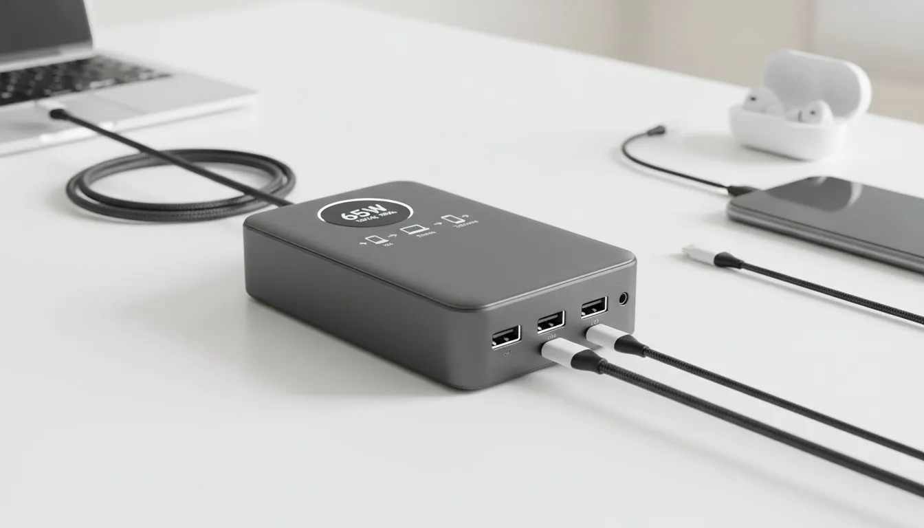 Split Power Between Laptop, Phone, Earbuds