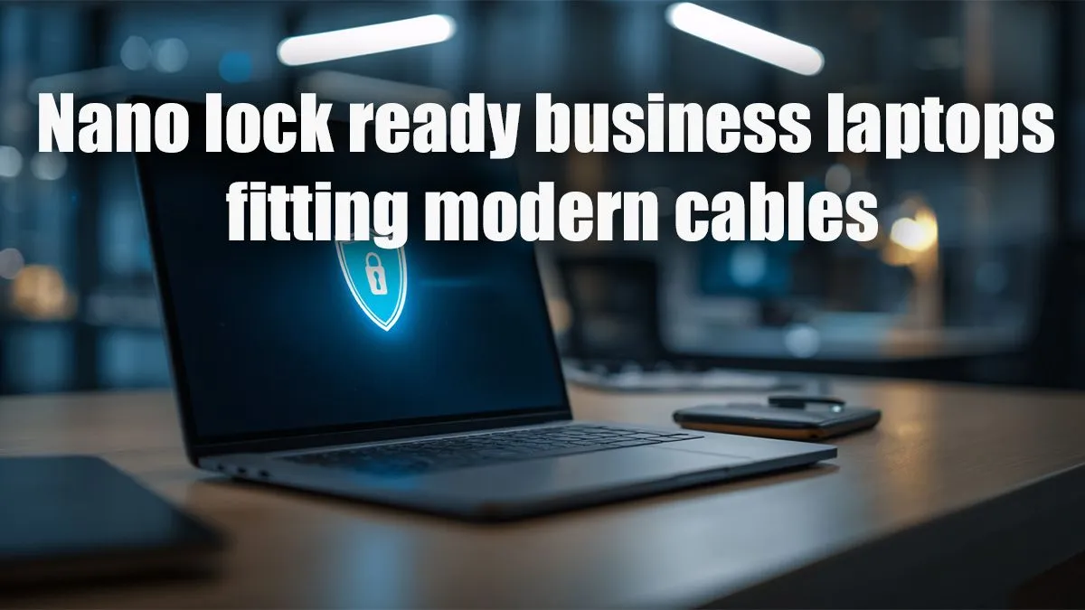 Secure Laptops with Nano Lock Slots