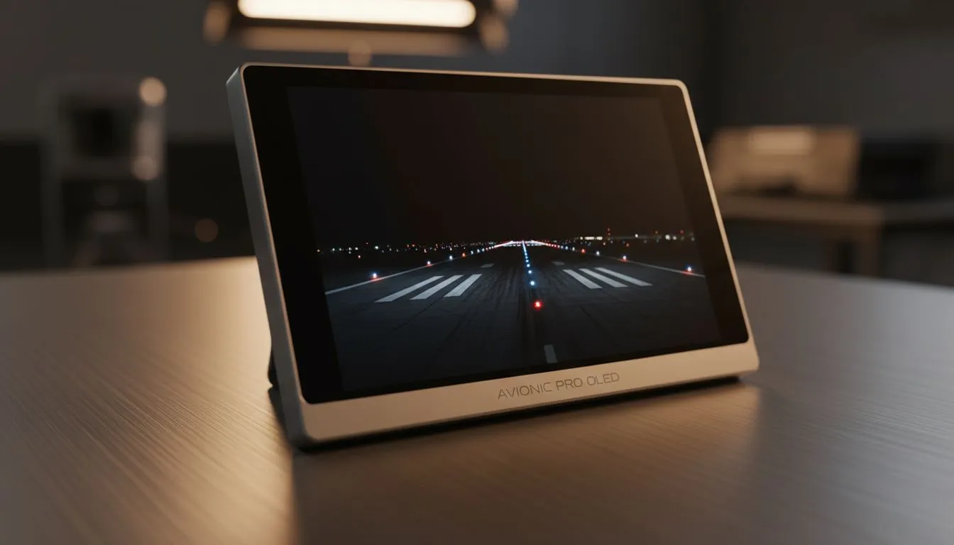 OLED Night Flying: Runway Lights & Blacks