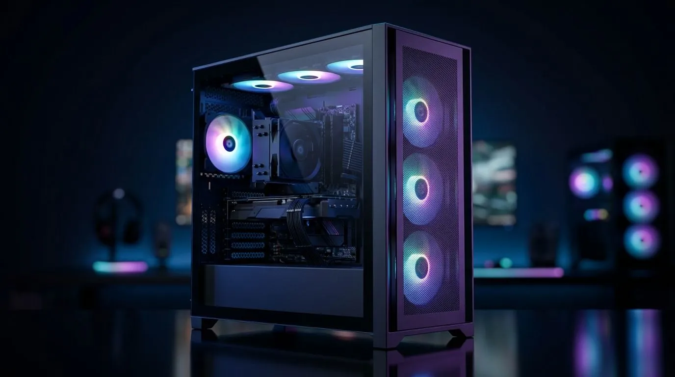 Dial-in airflow with 7 preinstalled ARGB fans