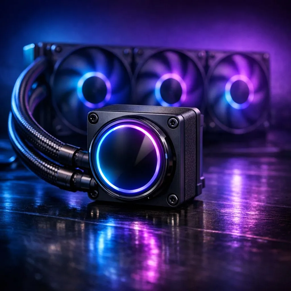 Dial pump and fan curves for quieter liquid cooling