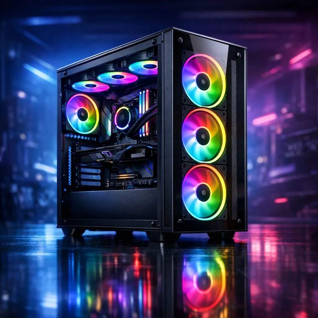 8 ARGB fans for better airflow